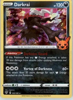 Darkrai - Trick or Trade - 105/189 - Holo NM - Pokémon Card Single