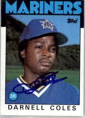 Darnell Coles - 1986 Topps - #337 - AUTO Baseball - Baseball Card Single