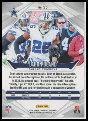 DaRon Bland 2024 Panini Phoenix #35 Dallas Cowboys