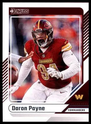 Daron Payne 2024 Donruss #5 Washington Commanders - Football Card Single