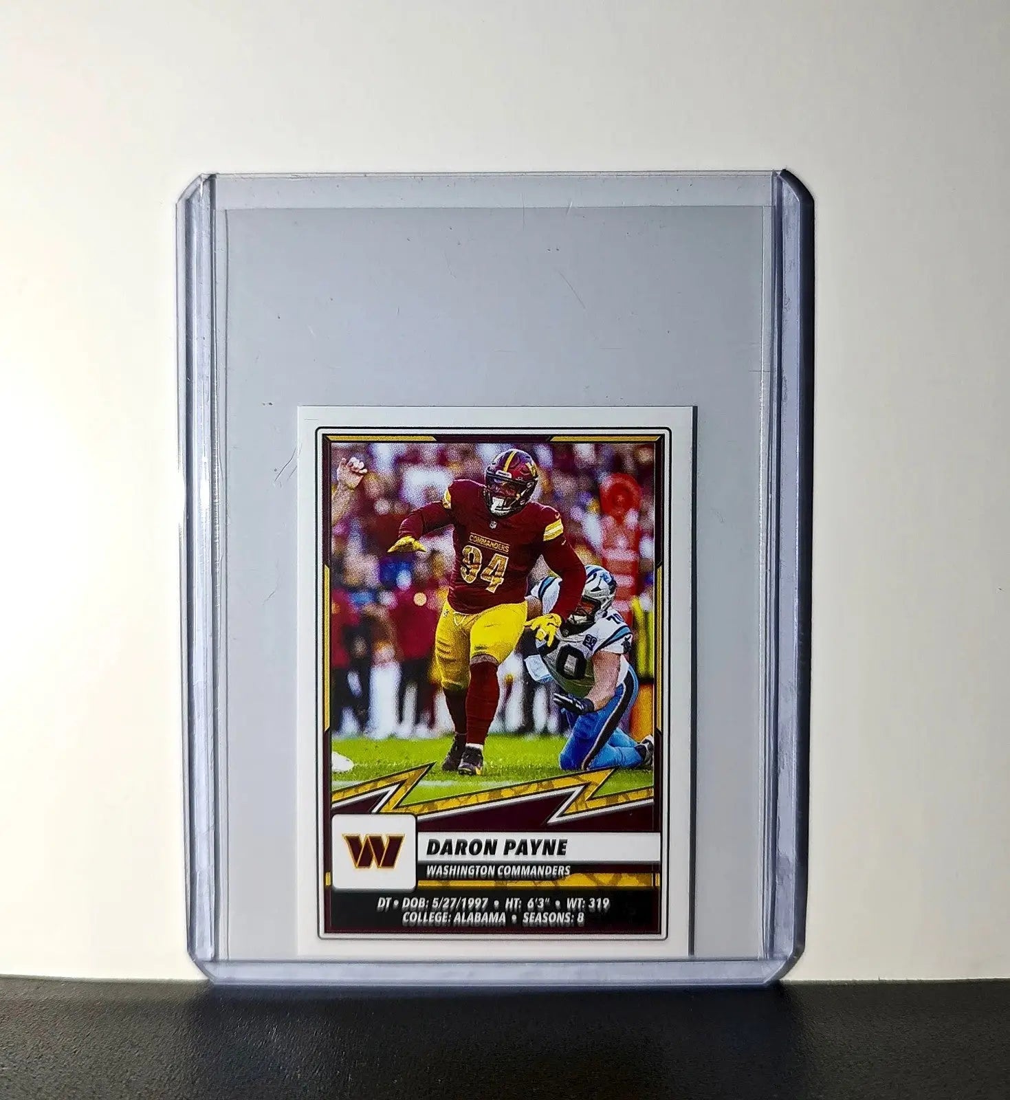 Daron Payne 2025 Panini NFL #351 Sticker Washington Commanders - Football Card Single