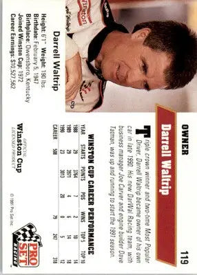 Darrell Waltrip’s Car - 1991 Pro Set - #119 - Racing - Racing Card Single
