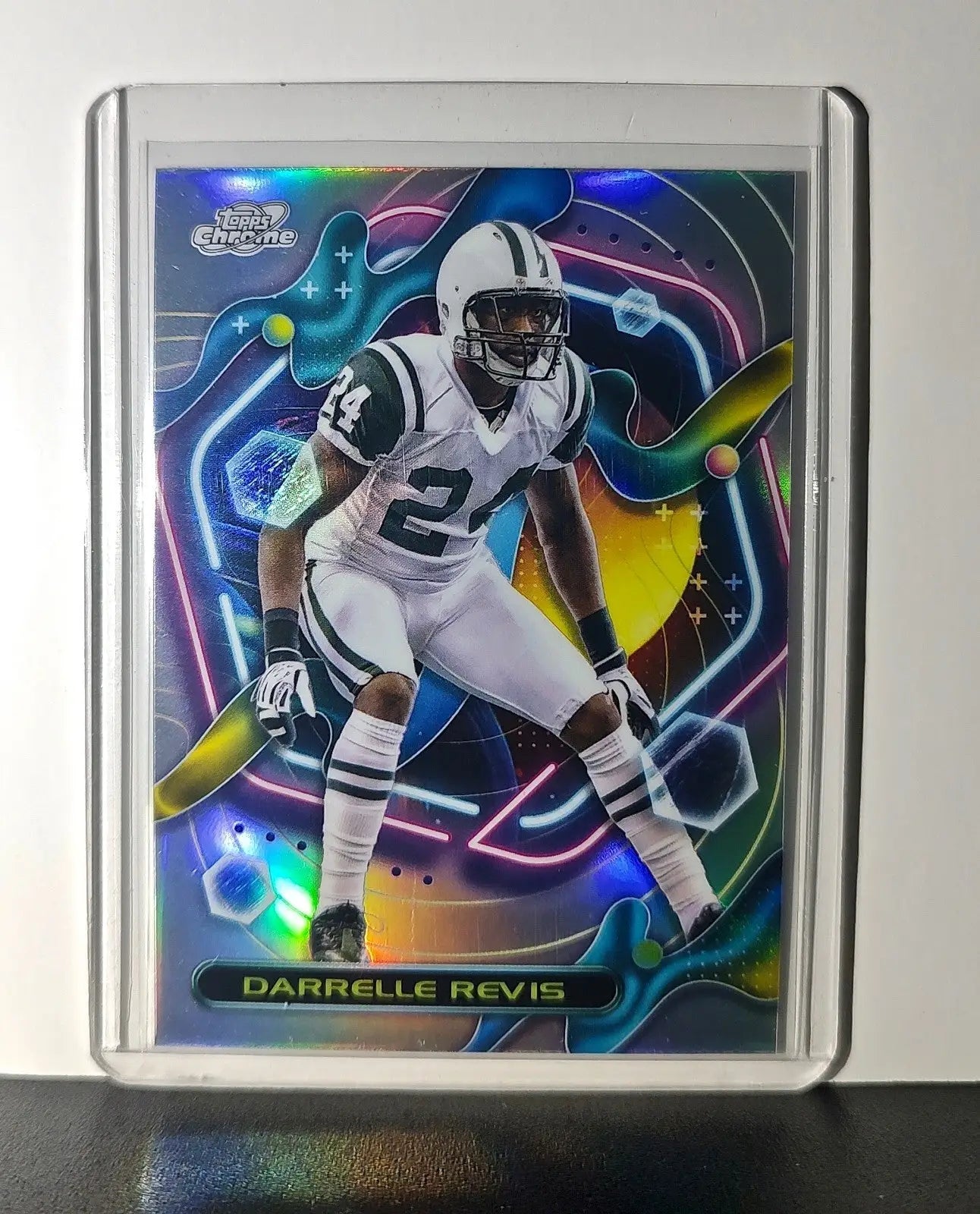 Darrelle Revis Refractor 2023 Topps Chrome NFL #286 Card New York Jets