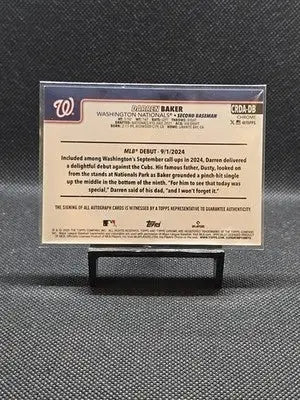 Darren Baker Auto 2025 Topps Chrome Update Rookie #CRDA-DB Green Refractor /99 - Baseball Card Single