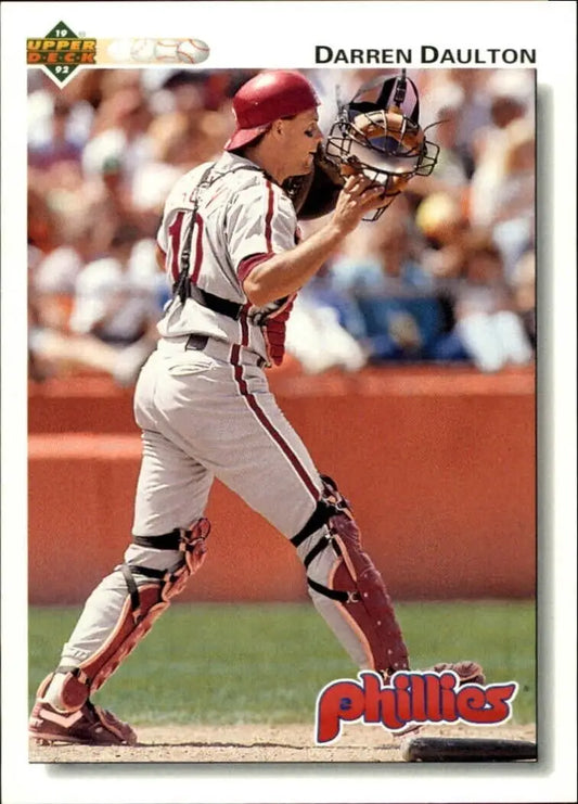 Darren Daulton 1992 Upper Deck MLB #429 Baseball Card Philadelphia Phillies - Baseball Card Single