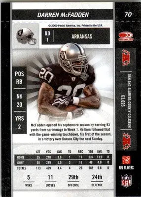 Darren McFadden - 2009 Playoff Contenders - #70 - Football - Football Card Single