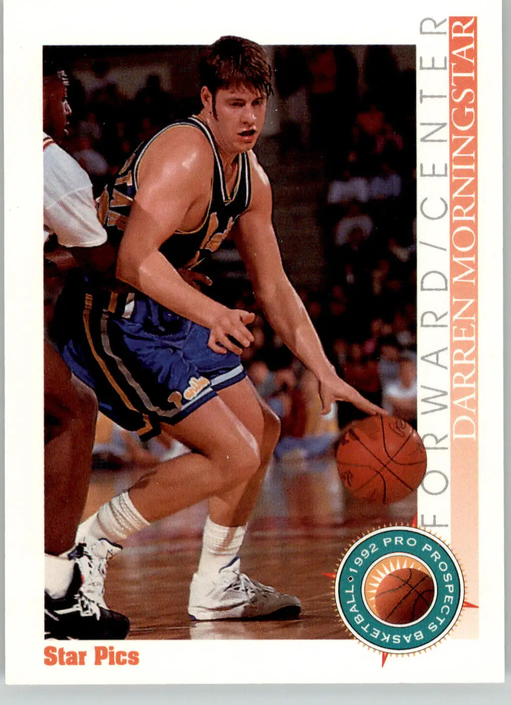 Darren Morningstar - 1992 Star Pics - #6 - Basketball - Basketball Card Single
