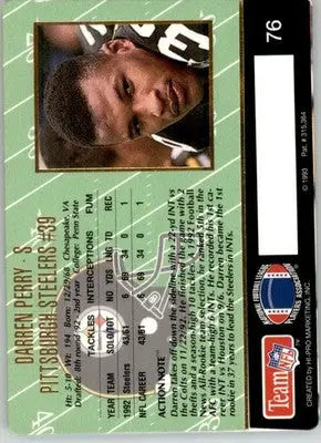 Darren Perry - 1993 Action Packed - #76 - Football - Football Card Single