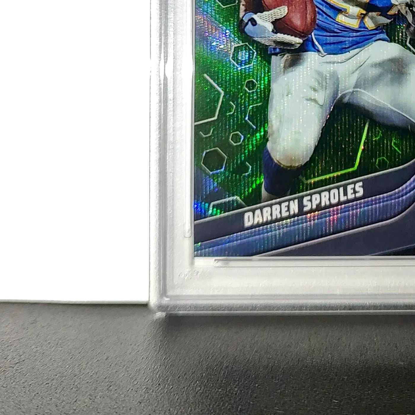 Darren Sproles 2023 Topps Chrome Black #143 Green Wave Refractor 52/99 PSA 9