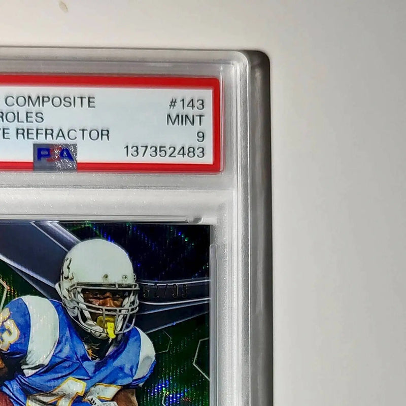 Darren Sproles 2023 Topps Chrome Black #143 Green Wave Refractor 52/99 PSA 9