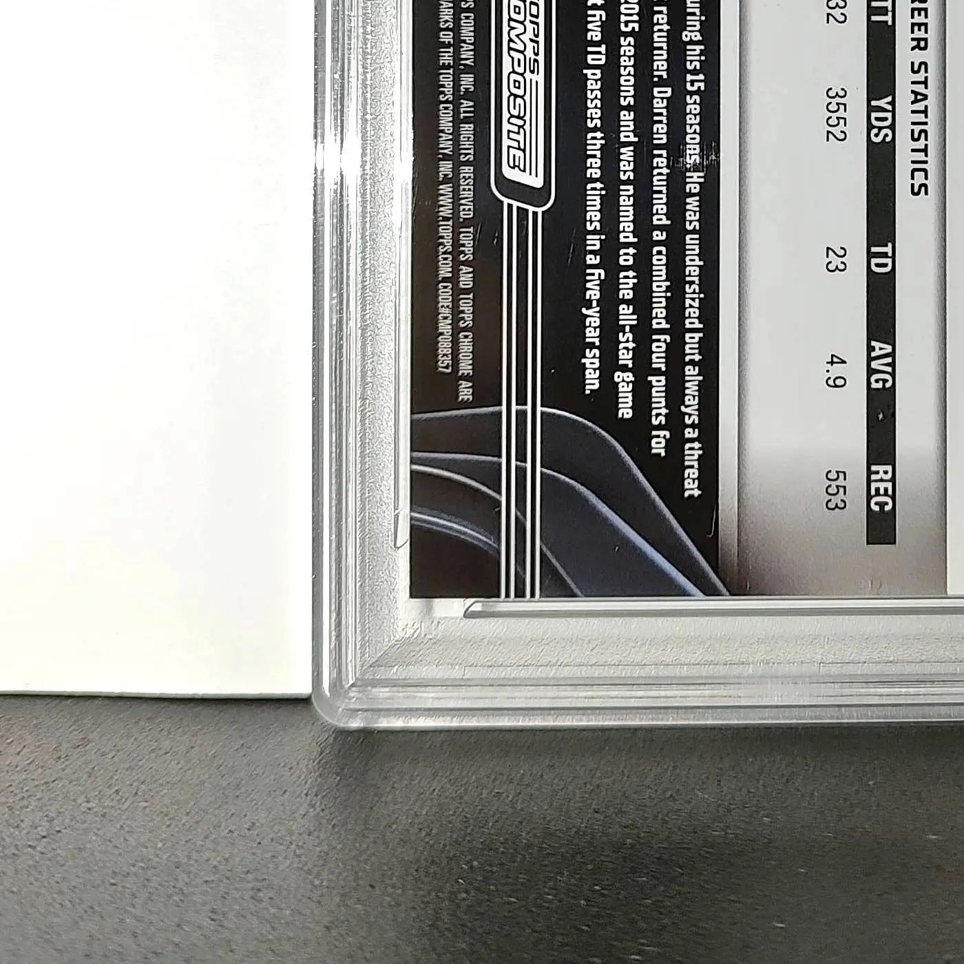 Darren Sproles 2023 Topps Chrome Black #143 Green Wave Refractor 52/99 PSA 9