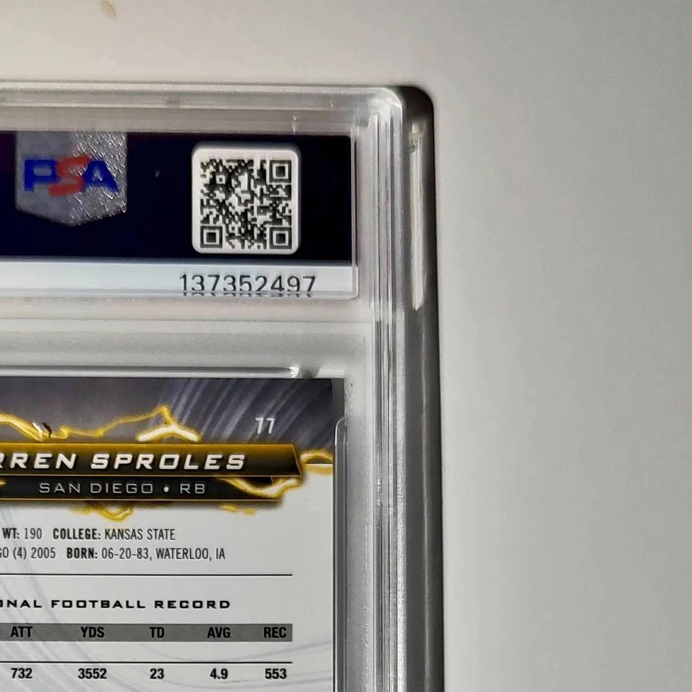 Darren Sproles 2023 Topps Resurgence #77 Ruby Surge 058/199 PSA 10 Gem Mint