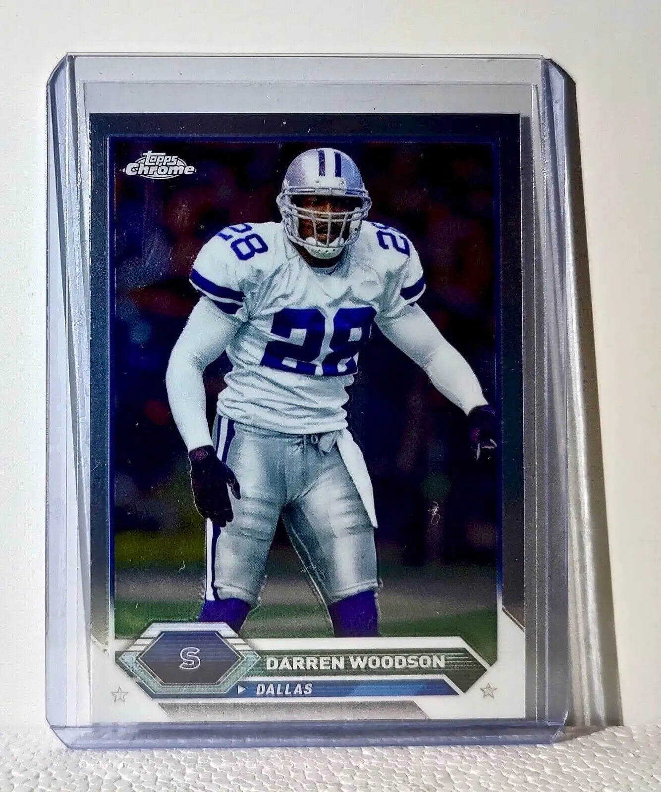 Darren Woodson 2023 Topps Chrome NFL #24 Composite Football Card Dallas Cowboys - Football Card Single