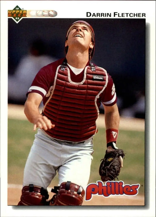 Darrin Fletcher 1992 Upper Deck MLB #108 Baseball Card Philadelphia Phillies - Baseball Card Single