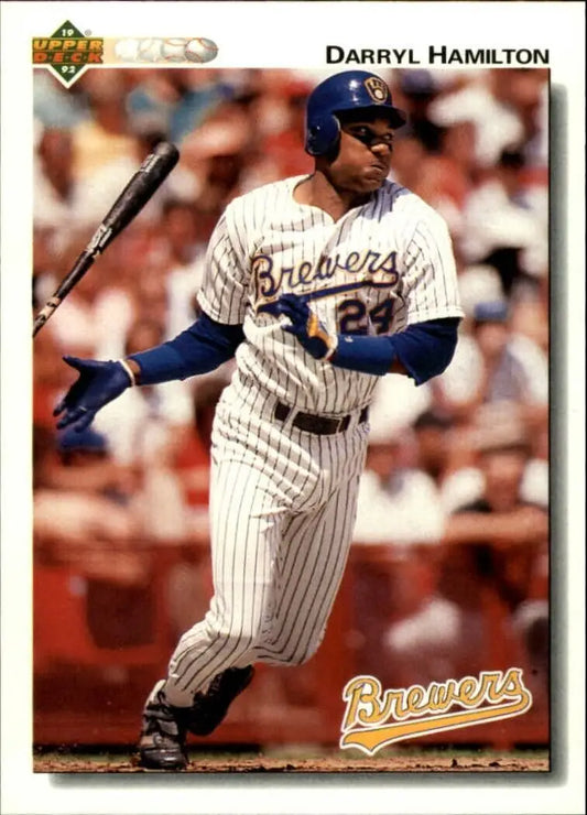 Darryl Hamilton 1992 Upper Deck MLB #460 Baseball Card Milwaukee Brewers - Baseball Card Single