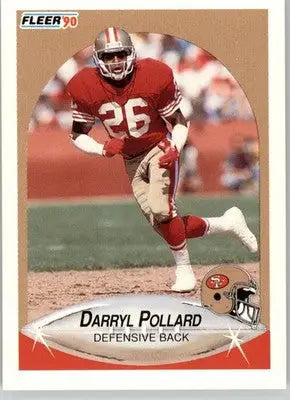 Darryl Pollard - 1990 Fleer Update - #U-50 - RC Football - Football Card Single