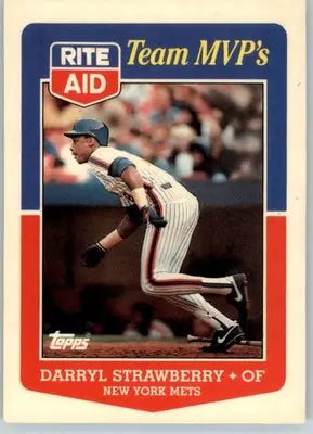 Darryl Strawberry - 1988 Topps Rite-Aid Team MVP’s - #7 - Baseball - Baseball Card Single