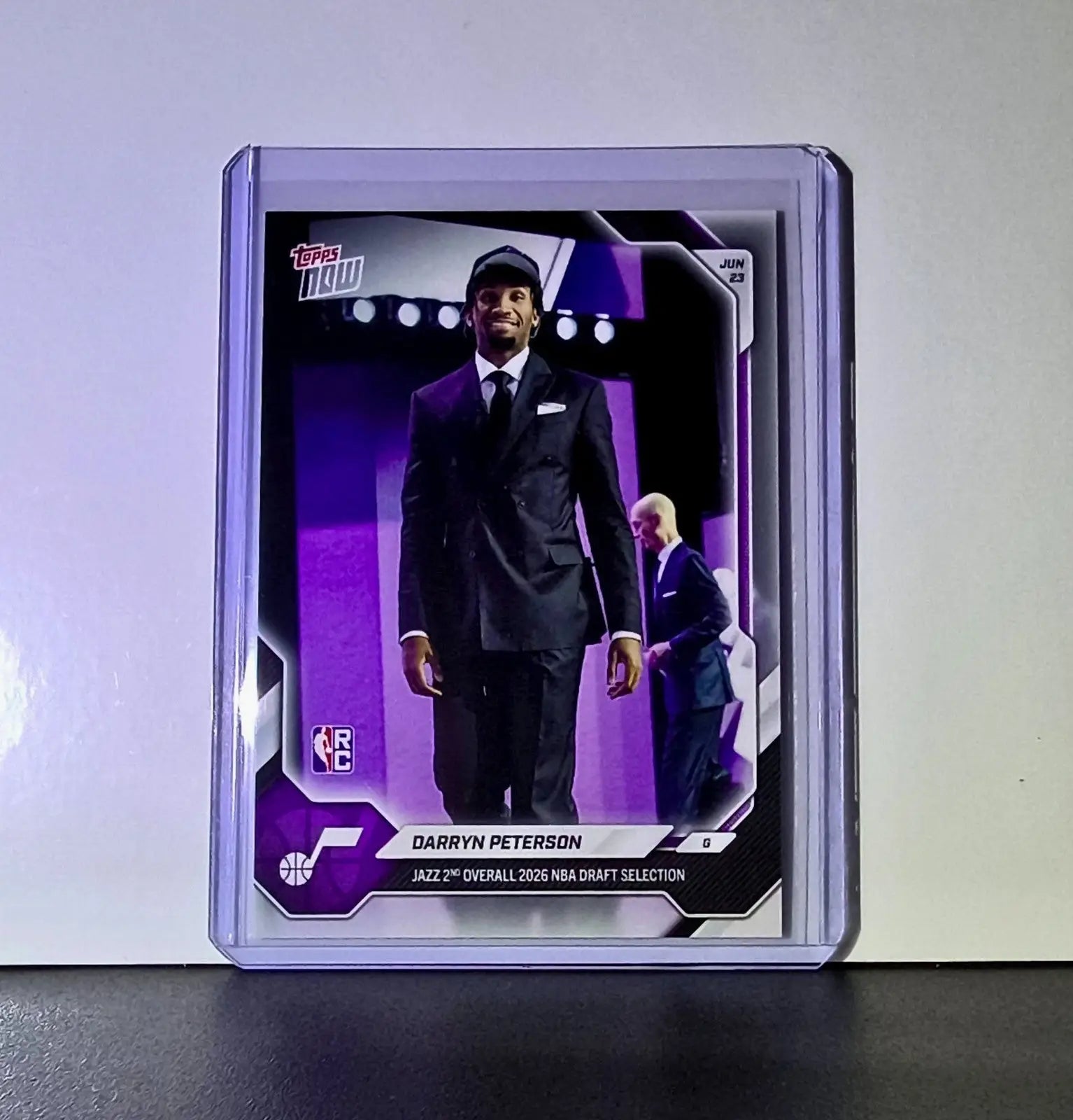 Darryn Peterson Rookie 2026-27 Topps NBA Draft Night DPET Card Utah Jazz - Basketball Card Single