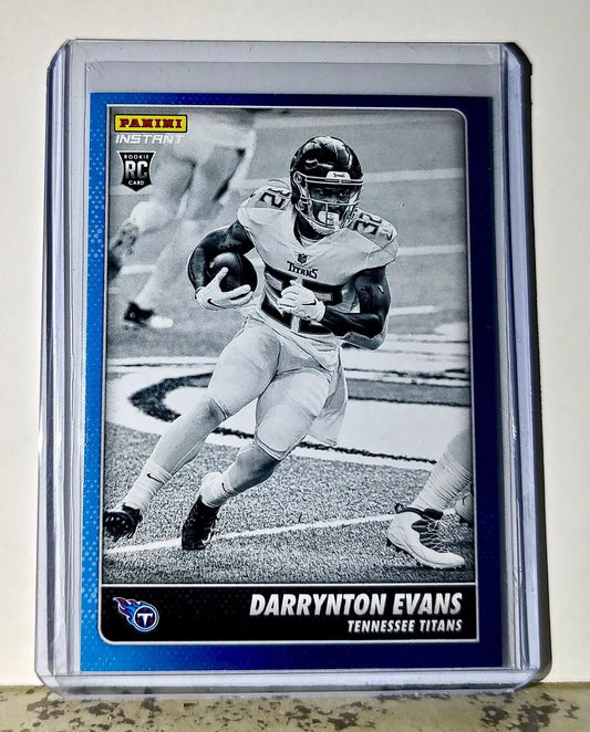 Darrynton Evans 2020 Panini NFL #13 Black and White Rookies Card Titans 1 of 518 - Football Card Single