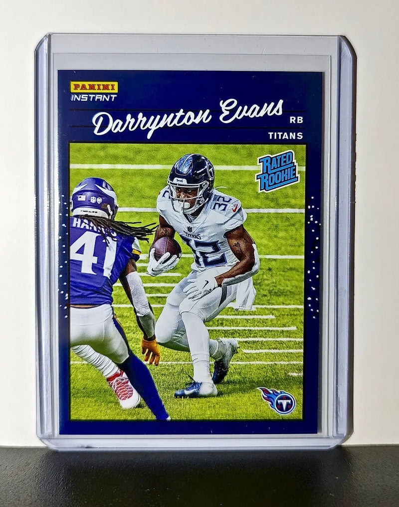 Darrynton Evans Rookie 2020 Panini NFL #33 Rated Rookie Card Tennessee Titans
