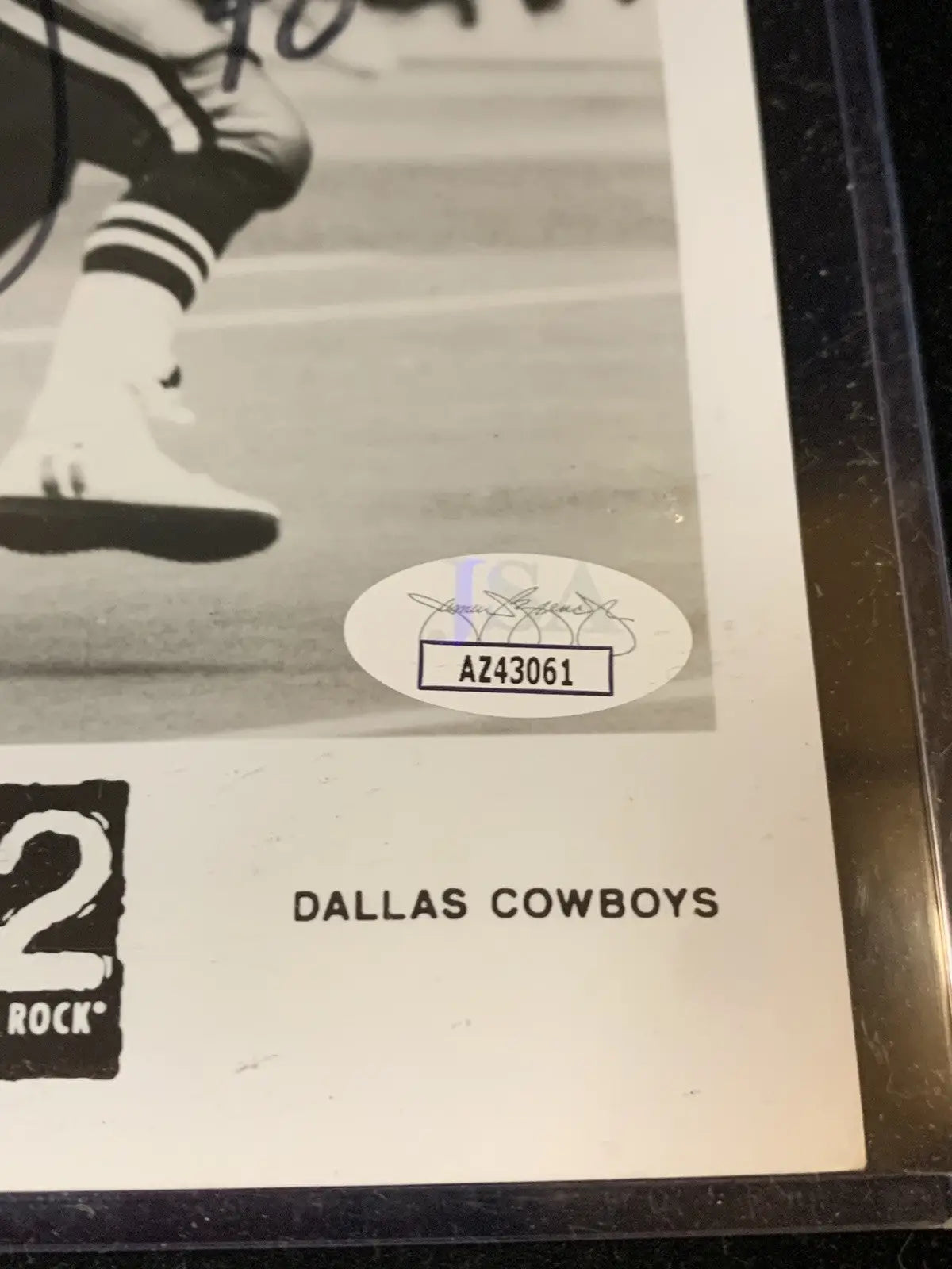 Autographed Daryl Moose Johnston 5x7 photo featuring Dallas Cowboys memorabilia