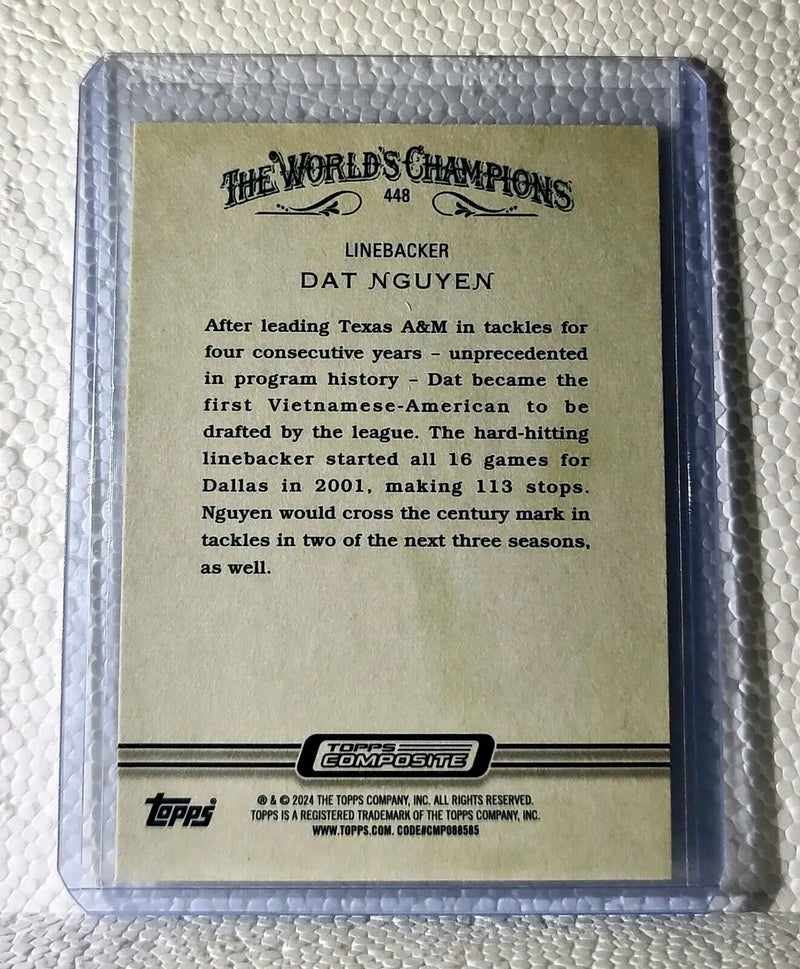 Dat Nguyen 2023 Topps Allen & Ginter NFL #448 Football Card Dallas Cowboys - Football Card Single