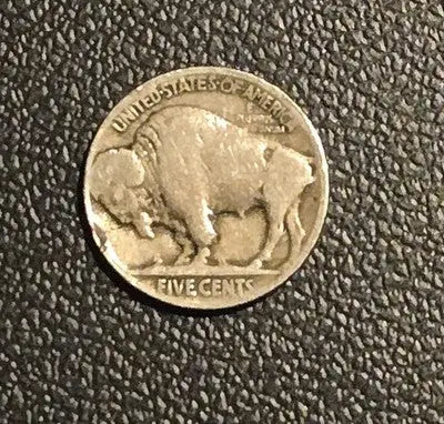 Dateless Buffalo Nickel Five Cents Indian Head US Coin - Type 2 Reverse