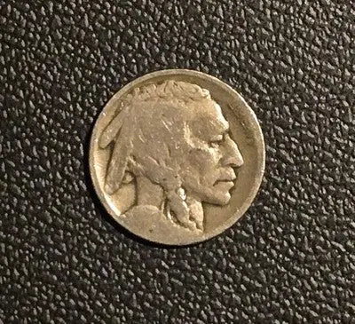Dateless Buffalo Nickel Five Cents Indian Head US Coin - Type 2 Reverse