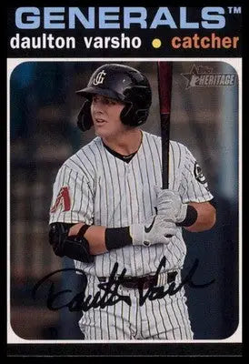 Daulton Varsho 2020 Topps Heritage Minor League #132 Jackson Generals - Baseball Card Single