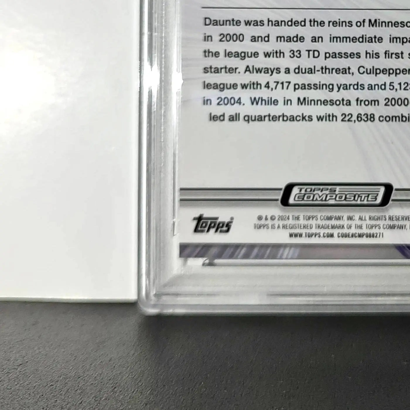 Daunte Culpepper 2023 Topps Resurgence #94 Blue and Orange Spark PSA 10 Gem Mint
