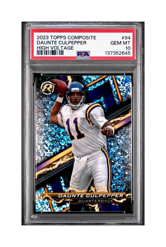 Daunte Culpepper 2023 Topps Resurgence #94 Blue and Orange Spark PSA 10 Gem Mint - Football Card Single