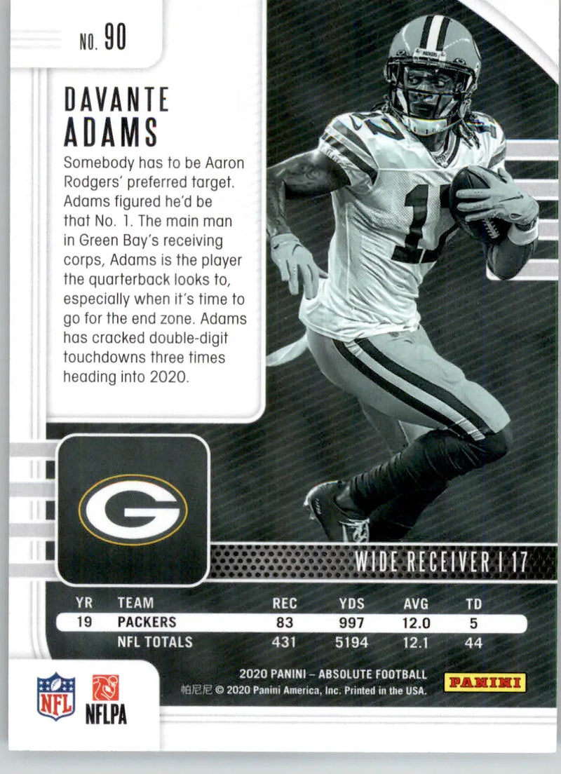 Davante Adams - 2020 Panini Absolute - #90 - Retail Football