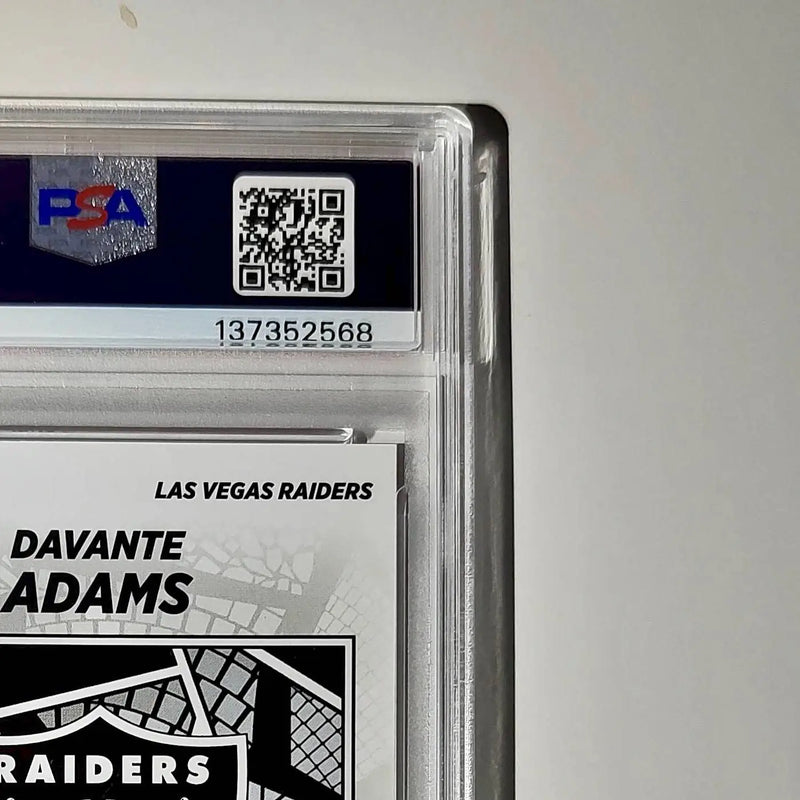 Davante Adams 2024 Panini Sticker Collection 097/299 #35 Red Foil PSA 8 NM-MT