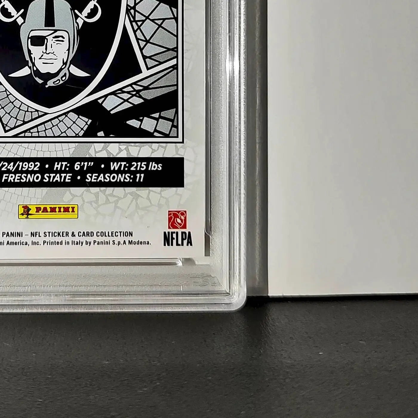 Davante Adams 2024 Panini Sticker Collection 097/299 #35 Red Foil PSA 8 NM-MT