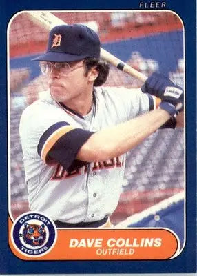 Dave Collins - 1986 Fleer Update - #U-28 - Baseball - Baseball Card Single