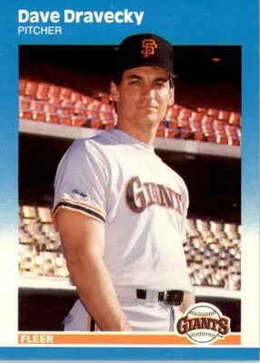 Dave Dravecky - 1987 Fleer Update - #U-28 - Baseball - Baseball Card Single