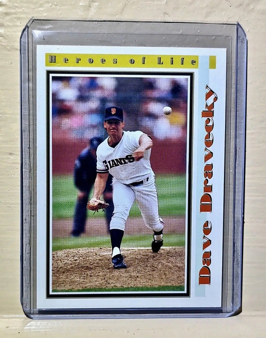 Dave Dravecky 1993 Elite Litho MLB #2 Heroes of Life Card San Francisco Giants - Baseball Card Single