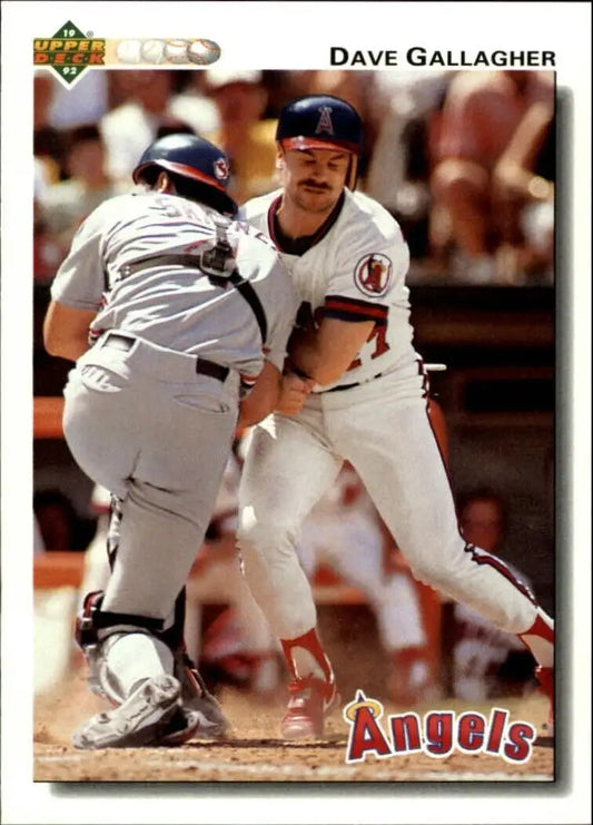 Dave Gallagher 1992 Upper Deck MLB #289 Baseball Card California Angels - Baseball Card Single