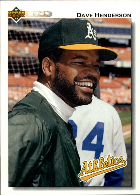 Dave Henderson 1992 Upper Deck MLB #172 Baseball Card Oakland Athletics - Baseball Card Single