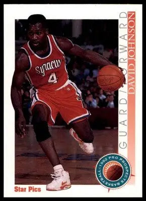 Dave Johnson 1992 Star Pics #23 Syracuse Orangemen - Basketball Card Single