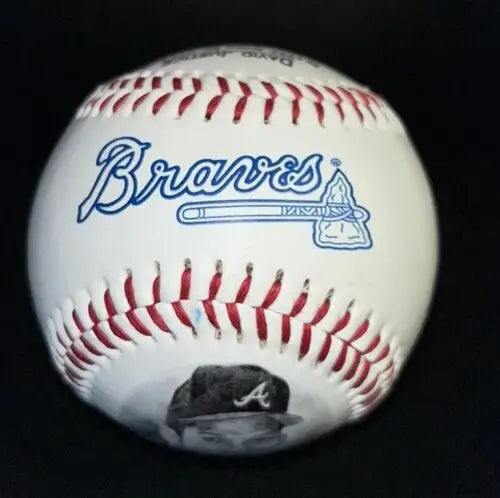 Dave Justice Fotoball featuring Atlanta Braves and Burger King logo design