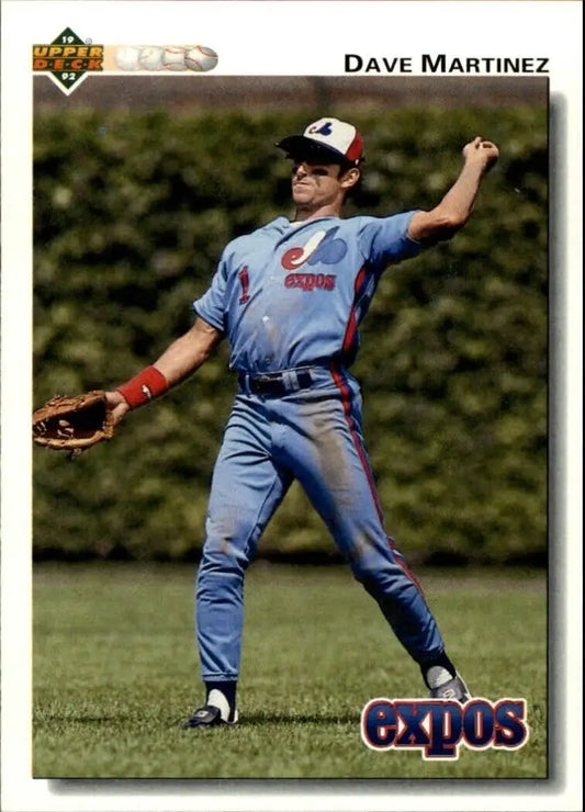 Dave Martinez 1992 Upper Deck MLB #382 Baseball Card Montreal Expos - Baseball Card Single