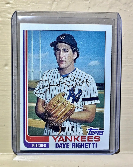 Dave Righetti 1982 Topps MLB #439 Baseball Card New York Yankees - Baseball Card Single