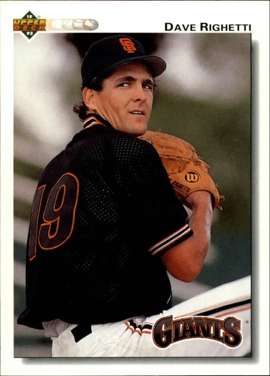 Dave Righetti 1992 Upper Deck MLB #171 Baseball Card San Francisco Giants - Baseball Card Single