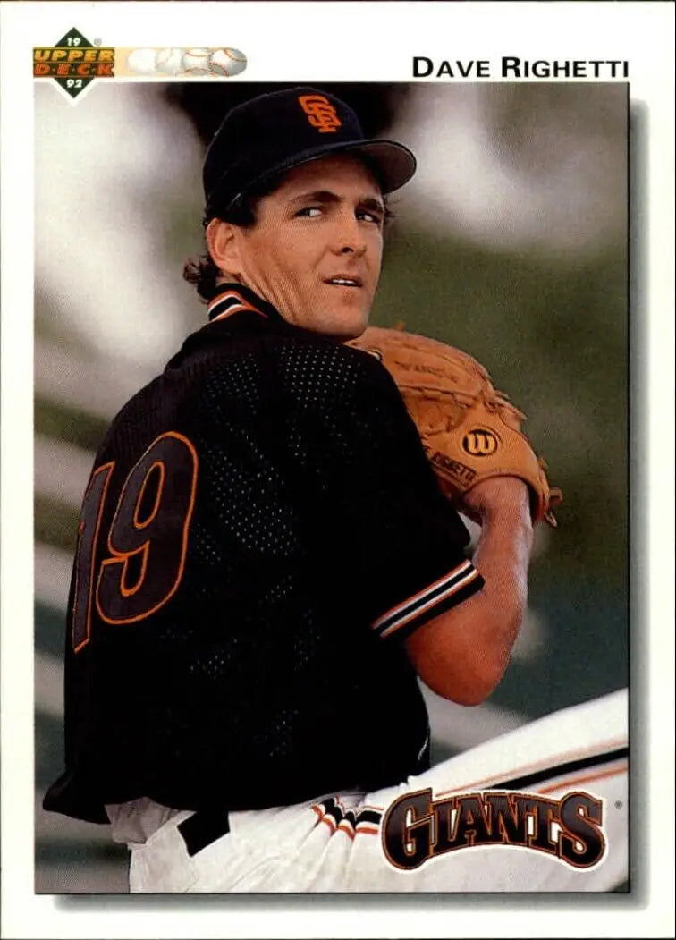 Dave Righetti 1992 Upper Deck MLB #171 Baseball Card San Francisco Giants - Baseball Card Single