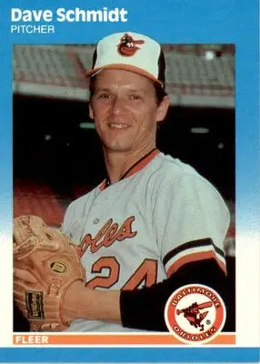 Dave Schmidt - 1987 Fleer Update - #U-107 - Baseball - Baseball Card Single
