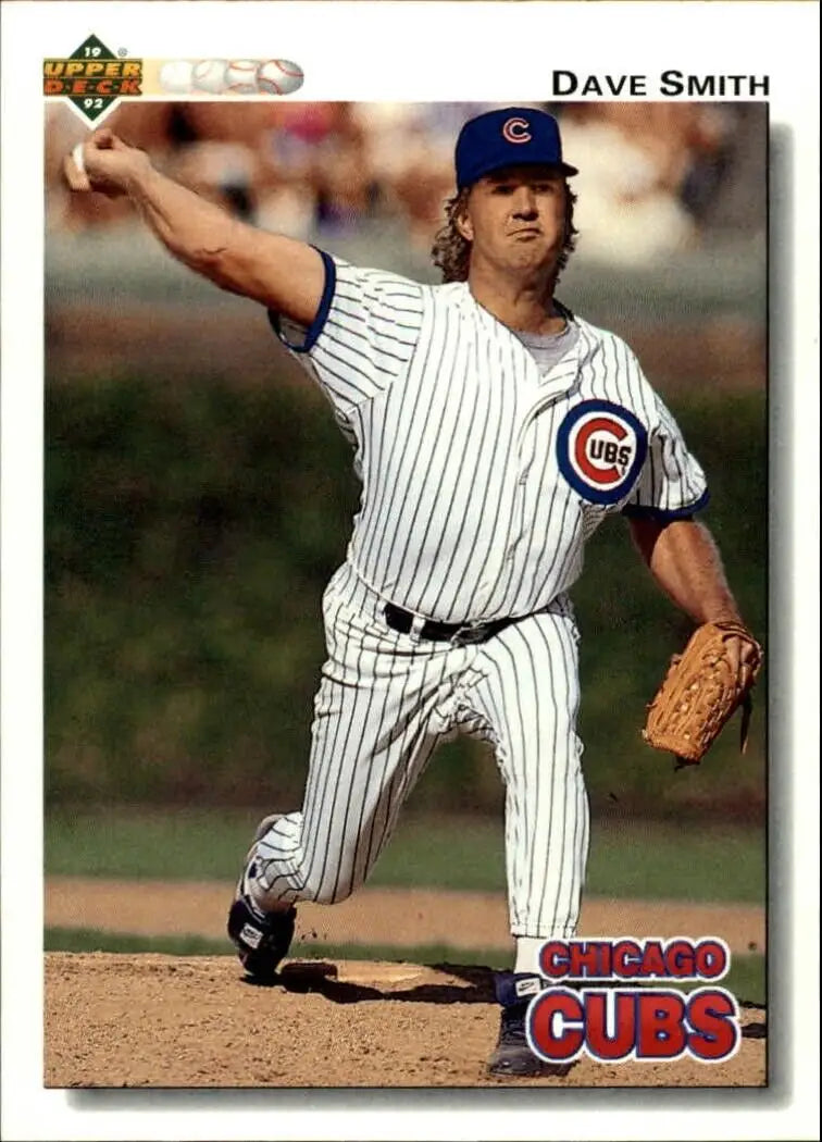 Dave Smith 1992 Upper Deck MLB #549 Baseball Card Chicago Cubs - Baseball Card Single