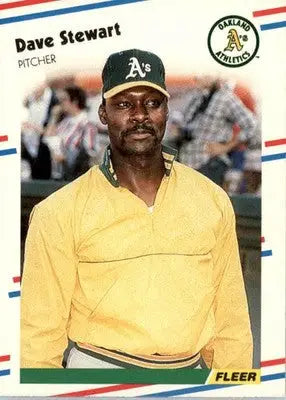 Dave Stewart - 1988 Fleer - #295 - Baseball - Baseball Card Single