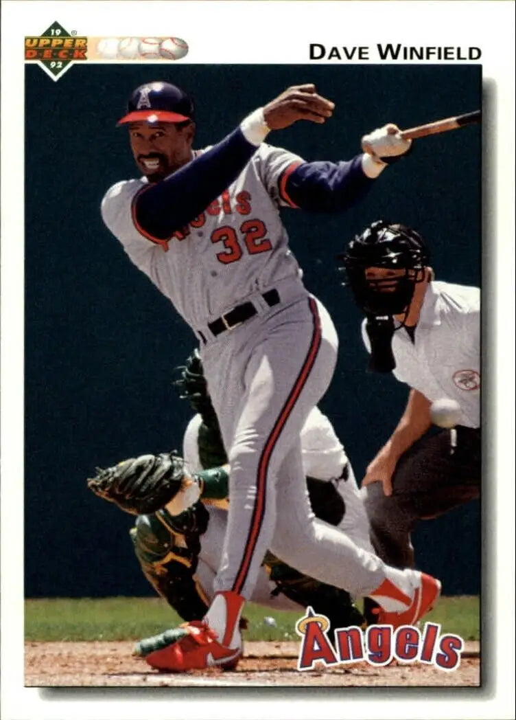 Dave Winfield 1992 Upper Deck MLB #222 Baseball Card California Angels - Baseball Card Single