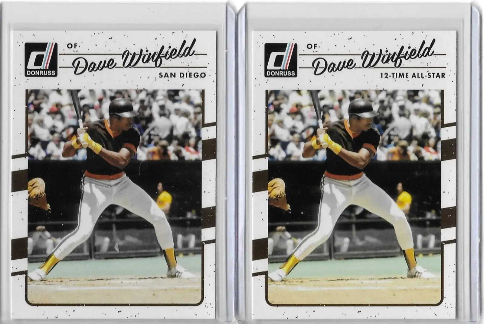 Dave Winfield 2017 Donruss Base & 12-Time All-Star VAR Lot. L-2 - 2017 Donruss Dave Winfield Base & Varition.